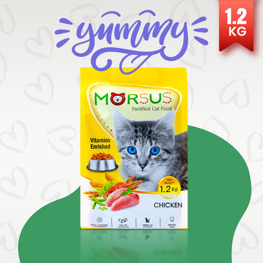 Morsus Adult Cat Food (1+ year)- Chicken Flavour 1.2kg