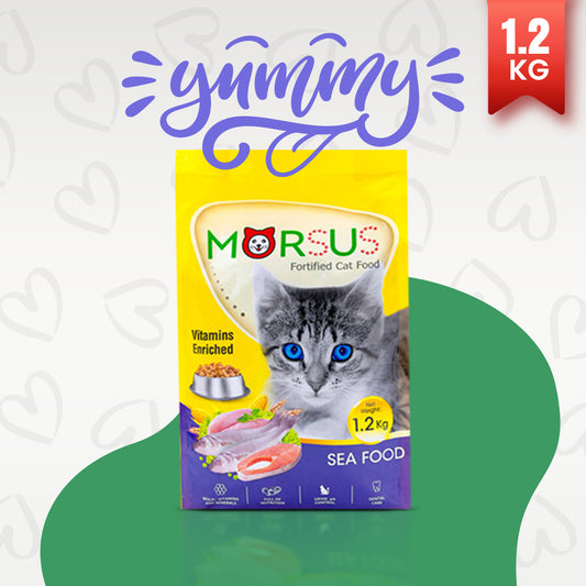 Morsus Adult Cat Food (1+ year)- Seafood Flavour 1.2kg