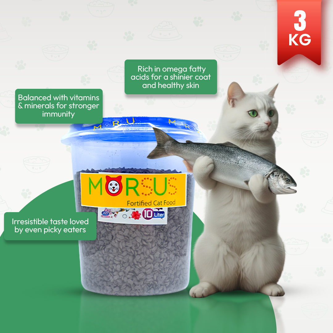 Morsus Adult Cat Food (1+ year)- Seafood Flavour 3kg Bucket