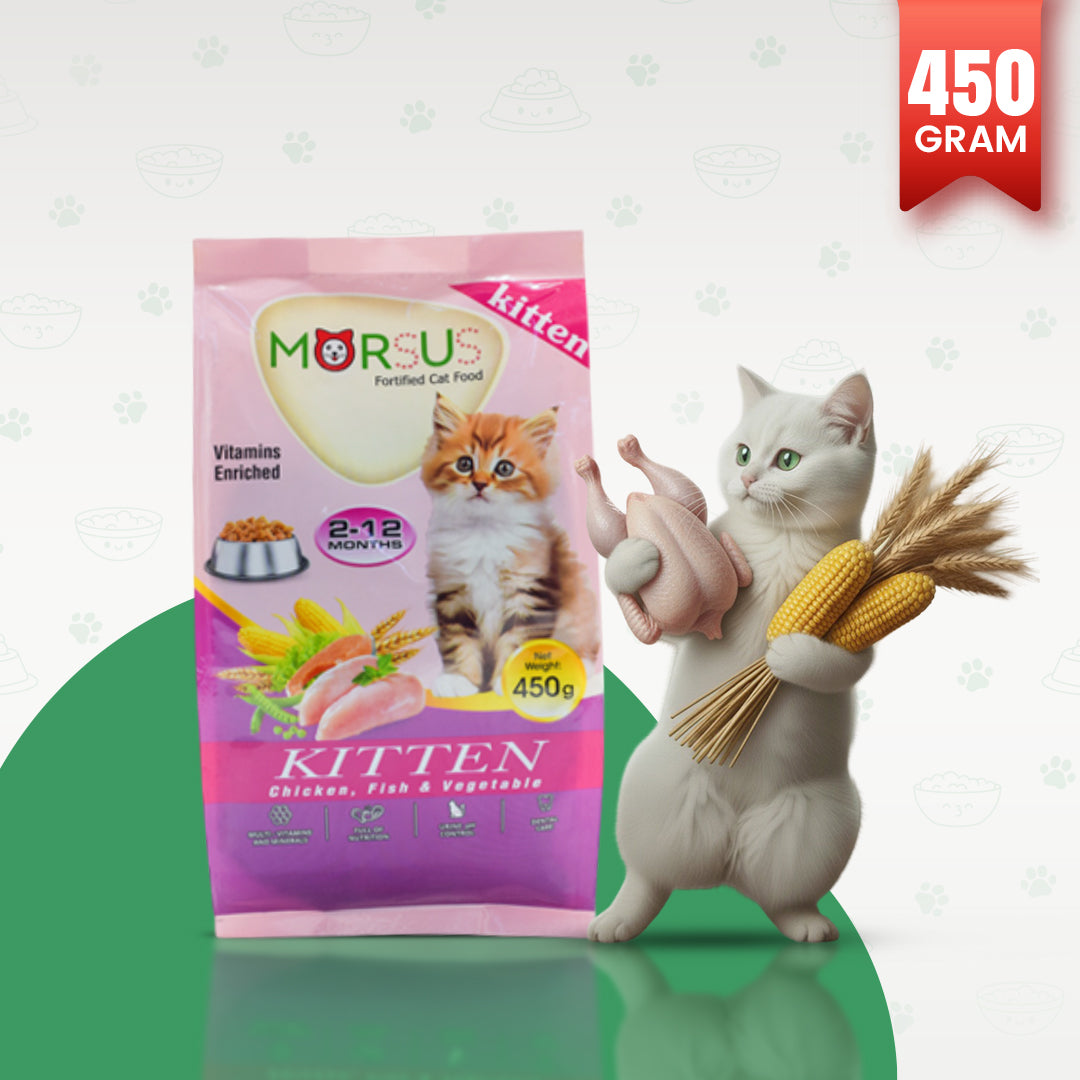 Morsus Kitten Food (2-12 Months)- Chicken, Fish and Vegetable Flavour 450g