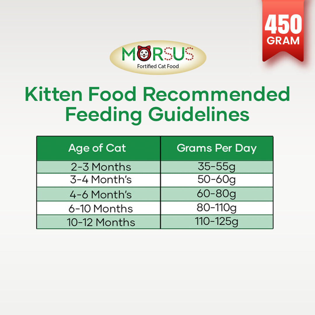 Morsus Kitten Food (2-12 Months)- Chicken, Fish and Vegetable Flavour 450g
