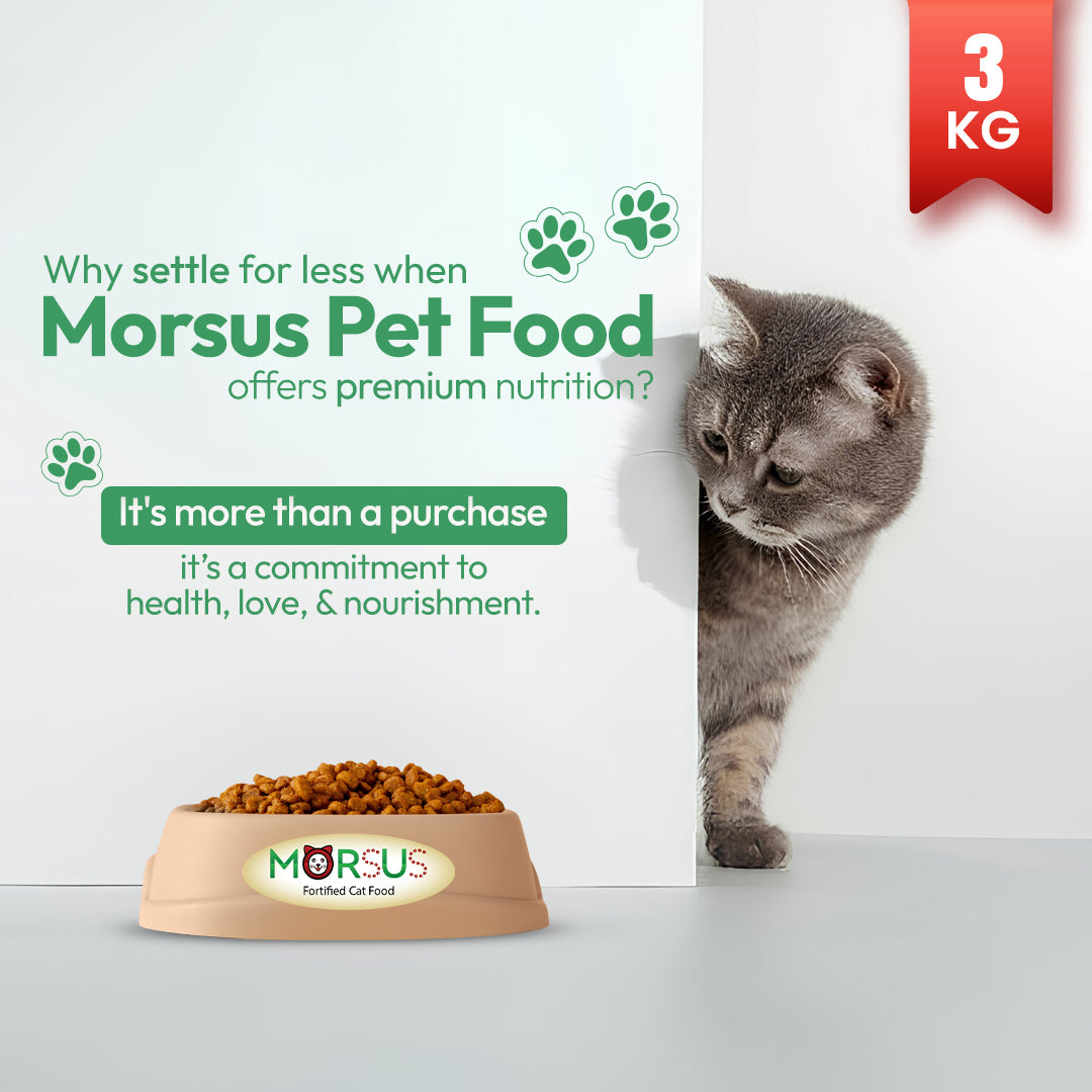 Morsus Adult Cat Food (1+ year)- Seafood Flavour 3kg Bucket