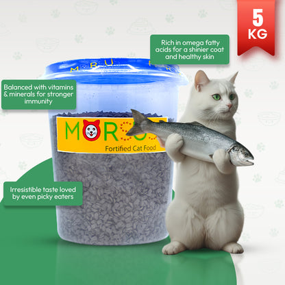 Morsus Adult Cat Food (1+ year)- Seafood Flavour 5kg Bucket