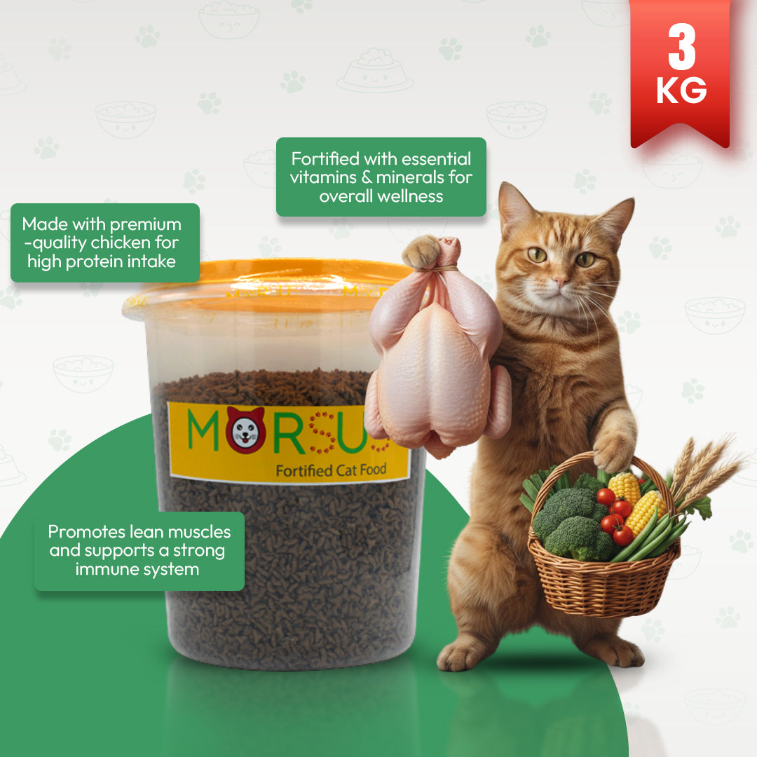 Morsus Adult Cat Food (1+ year)- Chicken Flavour 3kg Bucket
