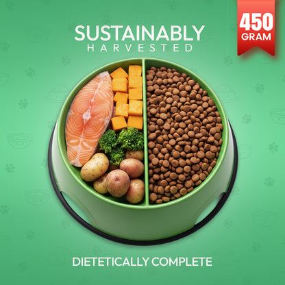 Morsus Adult Cat Food (1+ year)- Seafood Flavour 450g