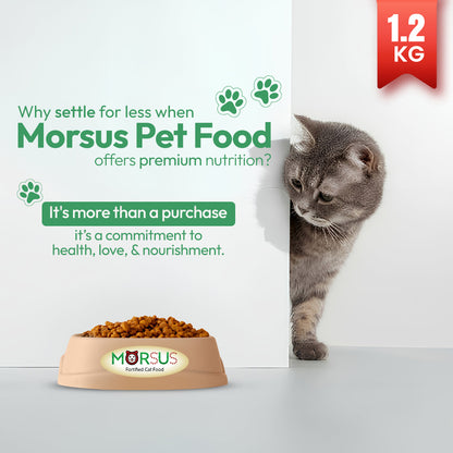 Morsus Adult Cat Food (1+ year)- Chicken Flavour 1.2kg