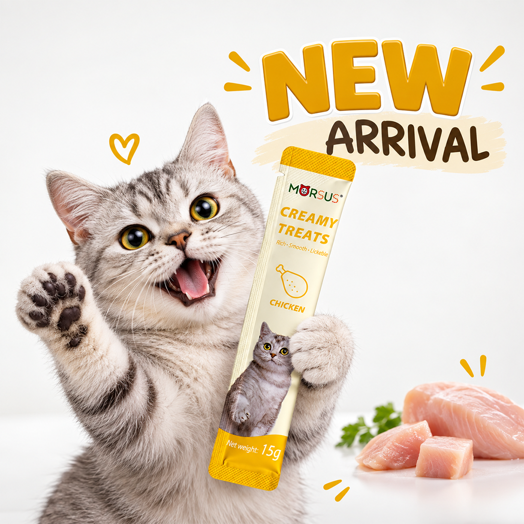 Morsus Creamy Cat Treats - Chicken Flavor 75g (5 x 15g)
