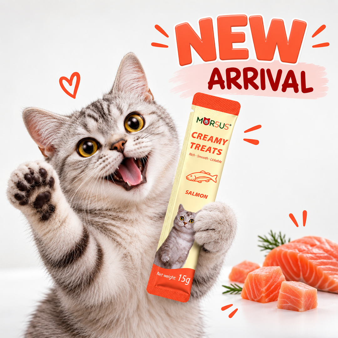 Morsus Creamy Cat Treats - Salmon Flavor 75g (5 x 15g)