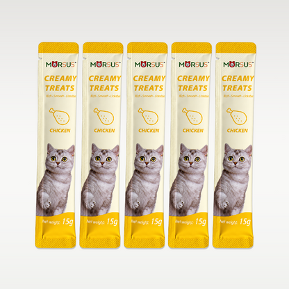 Morsus Creamy Cat Treats - Chicken Flavor 75g (5 x 15g)