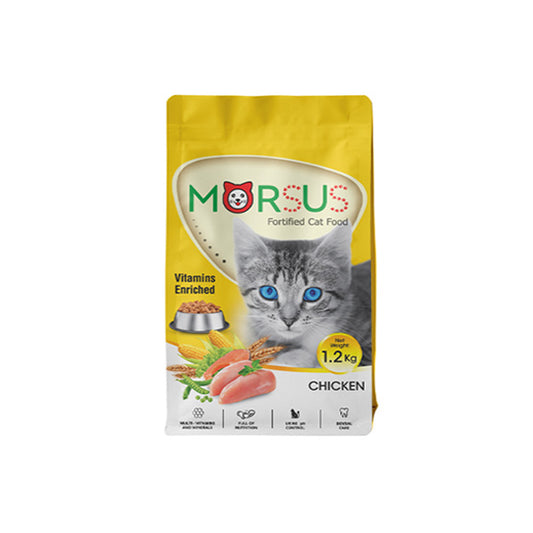 Morsus Adult Cat Food (1+ year)- Chicken Flavour 1.2kg