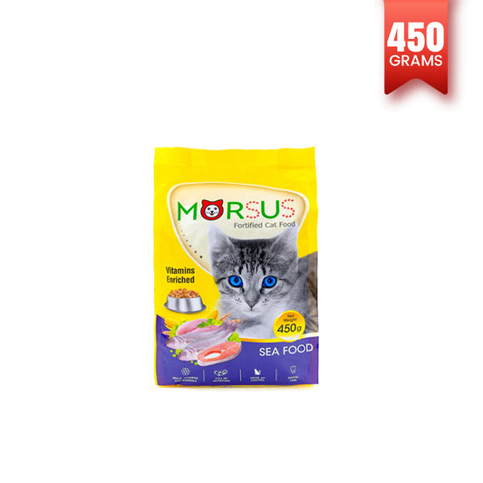 Morsus Adult Cat Food (1+ year)- Seafood Flavour 450g